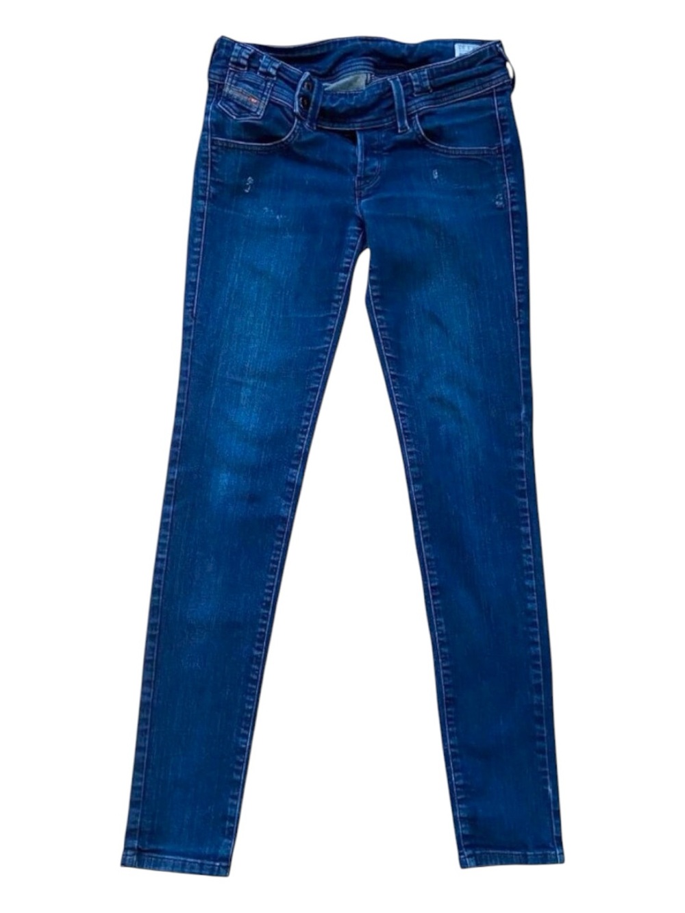 Diesel jeans Size 28 Culturebelt Regular Slim-Tapered leg low rise Stretch Blue